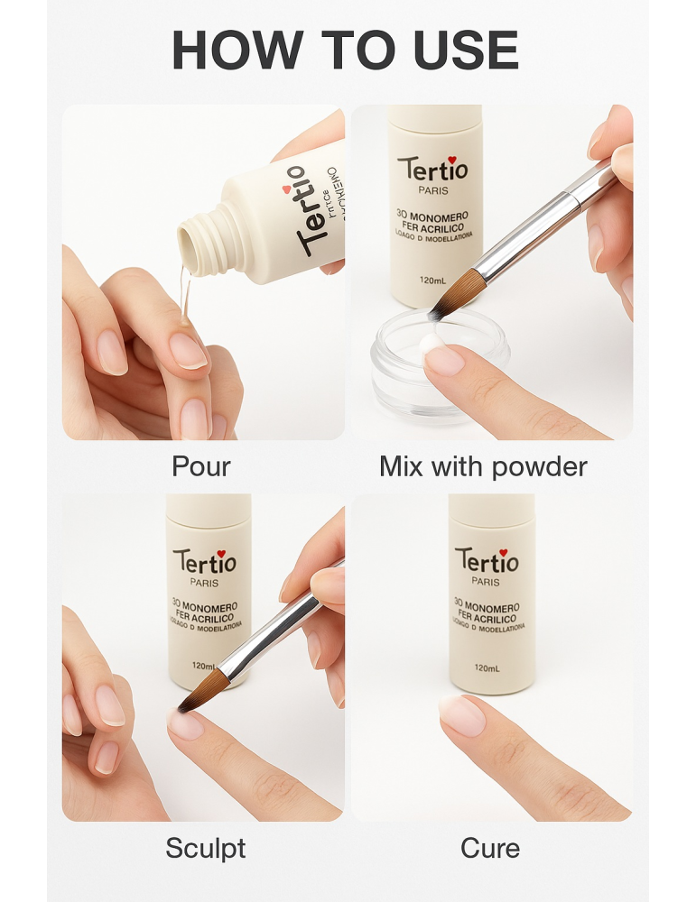 Líquido Monómero para Uñas Acrílicas 120ml R-10537