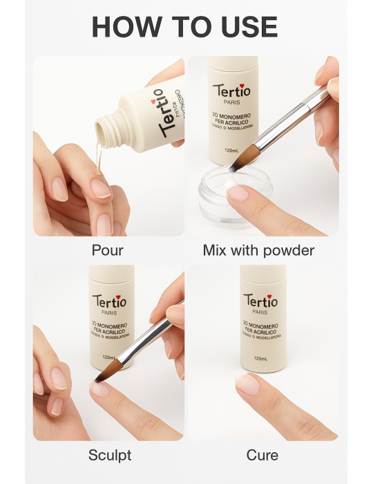 Líquido Monómero para Uñas Acrílicas 120ml R-10537