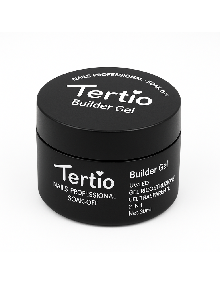 Gel Constructor para Uñas Tertio 30ml – Transparente, UV/LED, Soak-Off R-19022