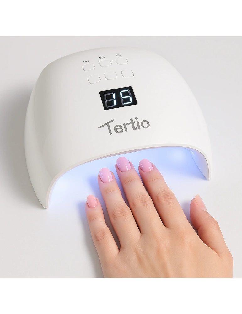 Lámpara UV/LED para Uñas T-A10 – 48W, 4 Temporizadores (10s/30s/60s/99s), Sensor Automático, Pantalla LED, Base Desmontable