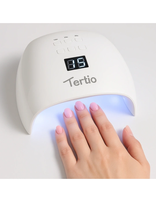 Lámpara UV/LED para Uñas T-A10 – 48W, 4 Temporizadores (10s/30s/60s/99s), Sensor Automático, Pantalla LED, Base Desmontable