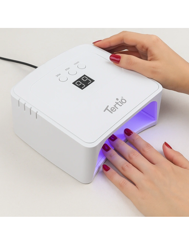 Lámpara LED/UV para Uñas 48W/60W T-A12 –Pantalla Digital, Temporizador 30s/60s/90s/120s, Para Gel UV y Esmalte Semipermanente