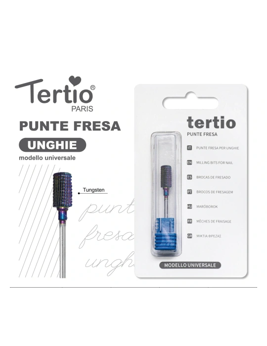 Tertio Punta Fresa de Tungsteno para Uñas – Modelo Universal