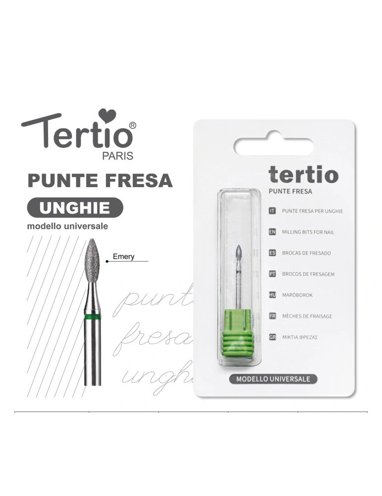 Tertio Punta Fresa Oliva de Diamante – Modelo Universal