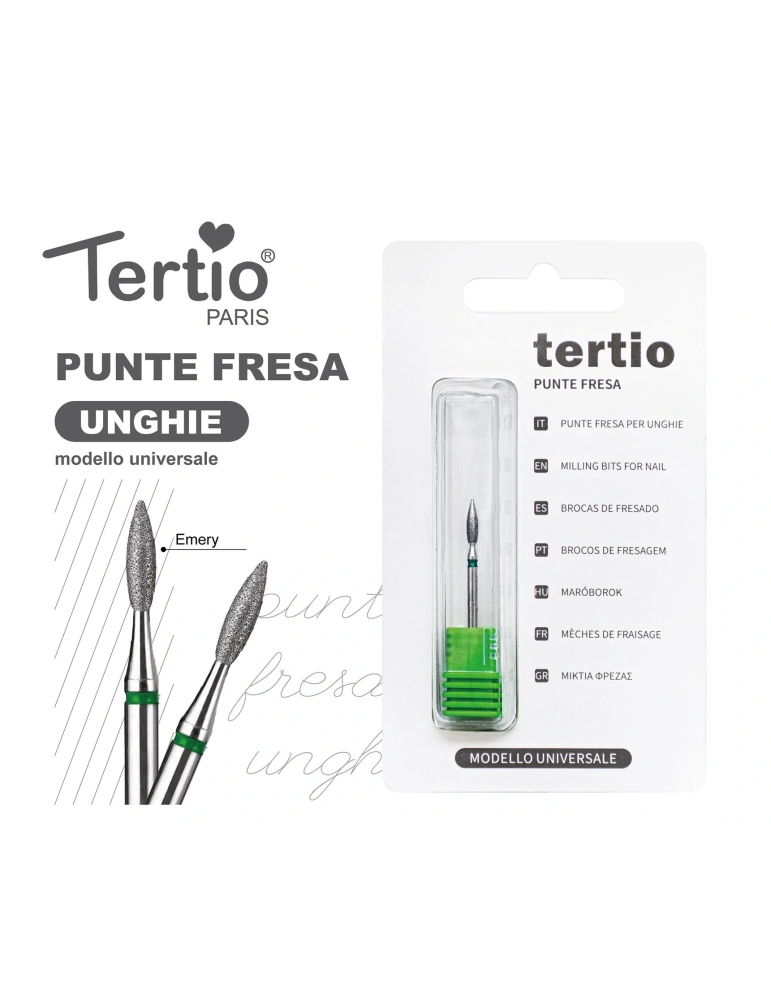 Tertio Punta Fresa Llama Fina de Diamante – Modelo Universal