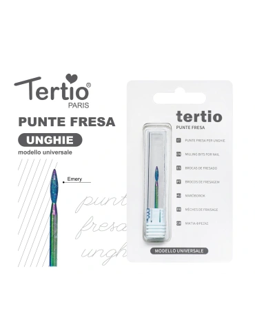 Tertio Punta Fresa Llama Arcoíris de Diamante – Modelo Universal