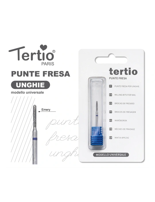 Tertio Punta Fresa Cilíndrica Fina de Diamante – Modelo Universal