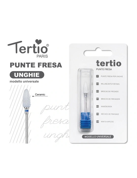 Tertio Punta Fresa Llama Azul de Cerámica – Modelo Universal