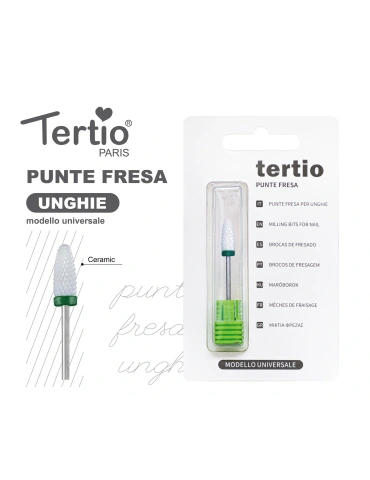 Tertio Punta Fresa Barril Verde de Cerámica – Modelo Universal
