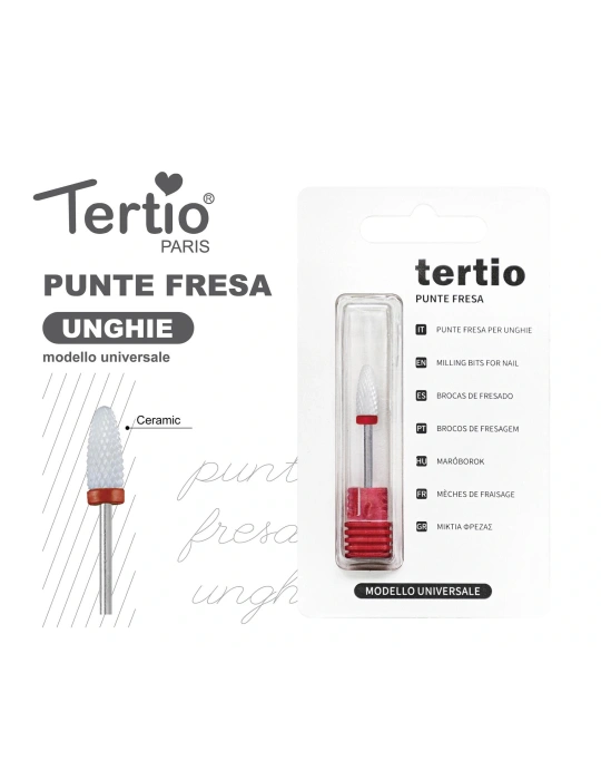 Tertio Punta Fresa Barril Roja de Cerámica – Modelo Universal