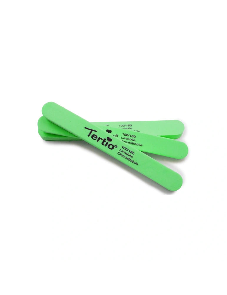 Limas de Uñas Profesionales Tertio 100/180 – Pack de 3 Unidades