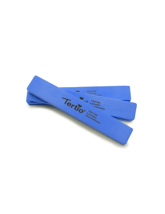 Limas de Uñas Profesionales Tertio 100/180 – Pack de 3 Unidades