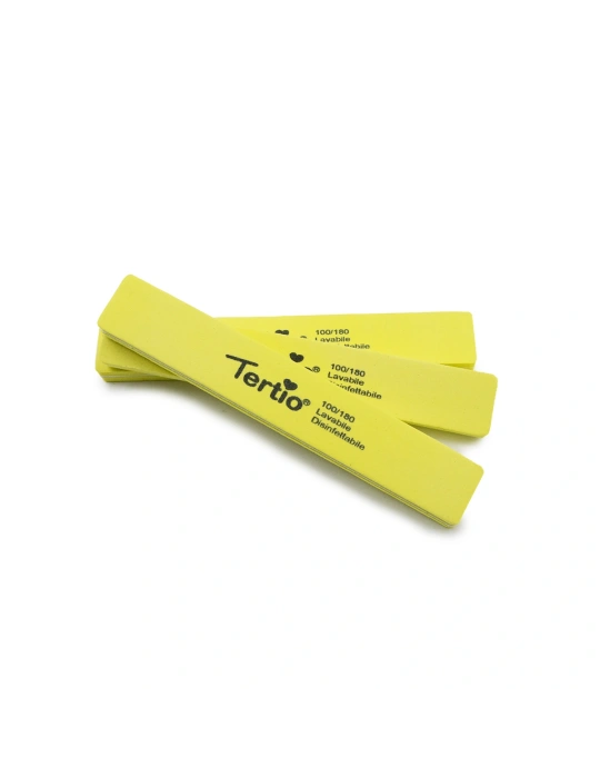 Limas de Uñas Profesionales Tertio 100/180 – Pack de 3 Unidades