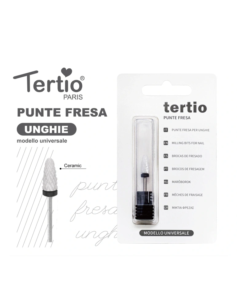 Tertio Punta Fresa Barril Negra de Cerámica – Modelo Universal