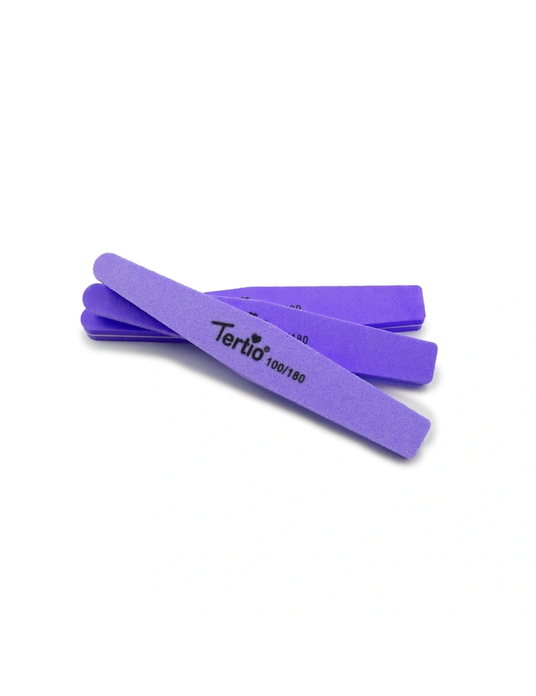 Limas de Uñas Profesionales Tertio 100/180 – Pack de 3 Unidades