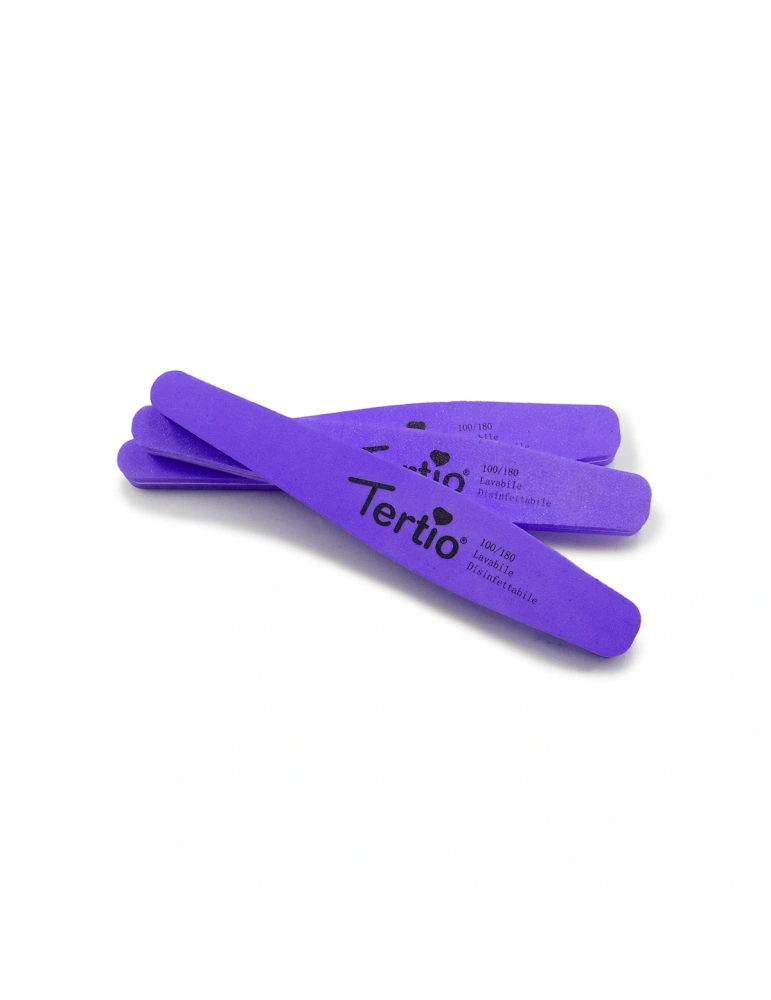 Limas de Uñas Profesionales Tertio 100/180 – Pack de 3 Unidades