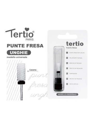 Tertio Punta Fresa Barril Recto Negra de Cerámica – Modelo Universal