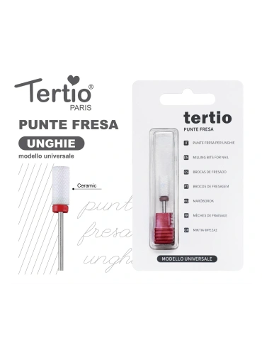 Tertio Punta Fresa Barril Recto Roja de Cerámica – Modelo Universal