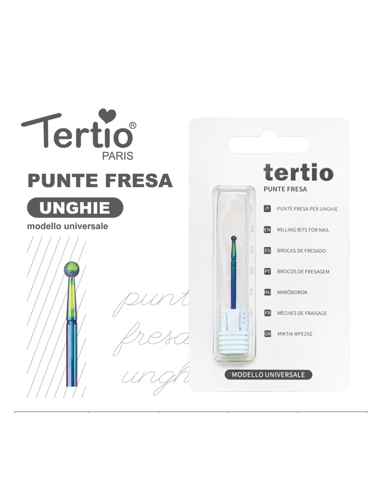 Tertio Punta Fresa Bola Arcoíris de Acero – Modelo Universal