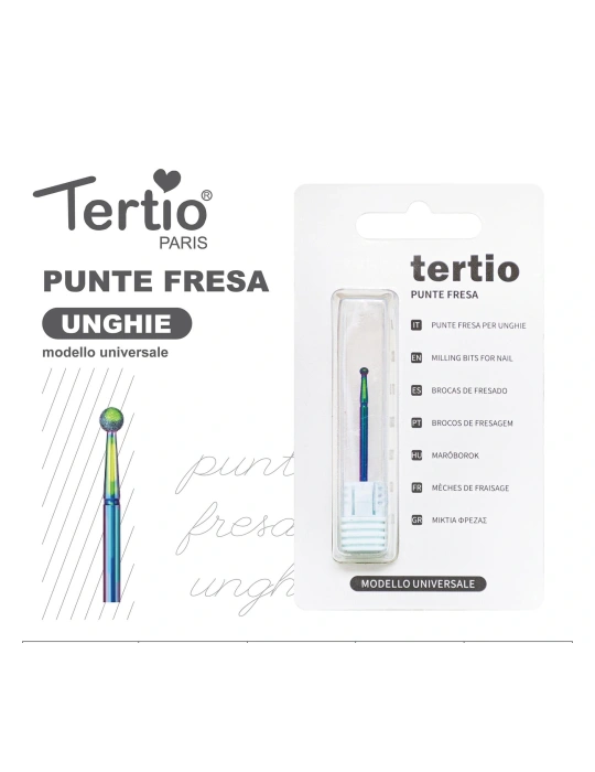 Tertio Punta Fresa Bola Arcoíris de Acero – Modelo Universal