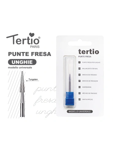 Tertio Punta Fresa Cónica Azul de Tungsteno – Modelo Universal