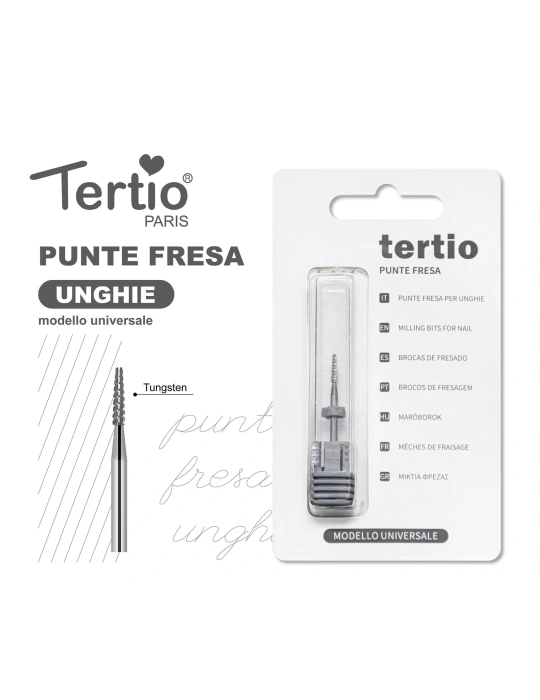 Tertio Punta Fresa Cilíndrica de Tungsteno – Modelo Universal