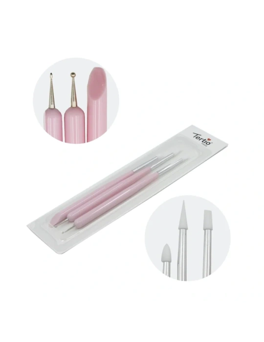 Set de Herramientas de Silicona para Nail Art – Tertio