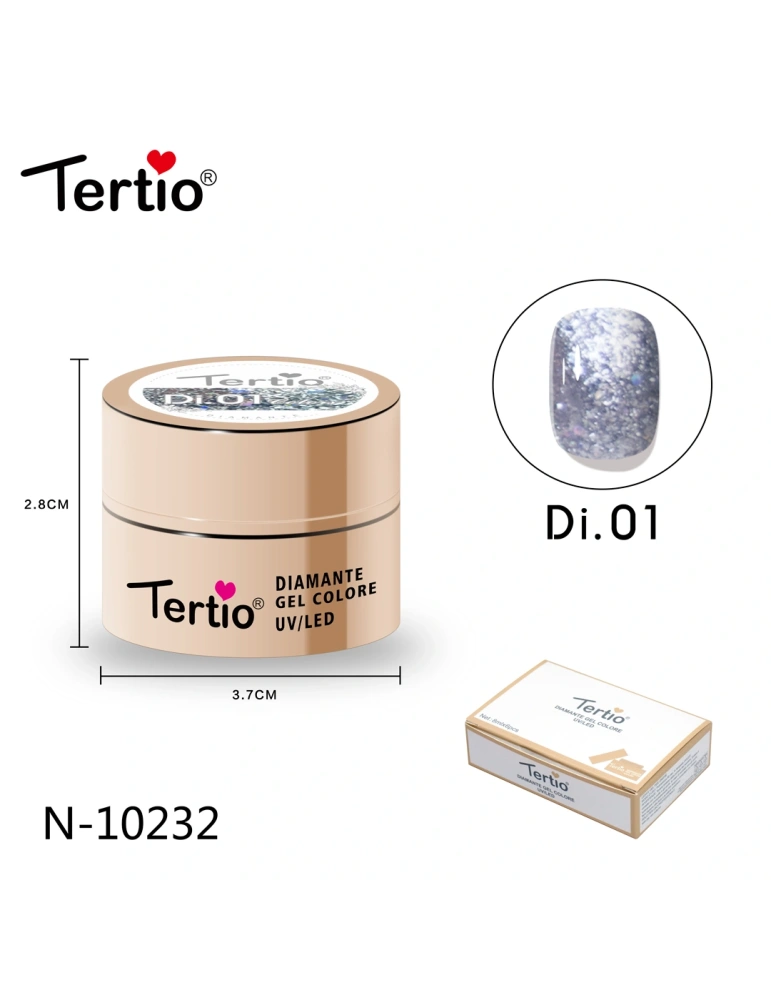 Diamante Gel Color Di.01 – Gel UV/LED con Efecto Diamante Brillante