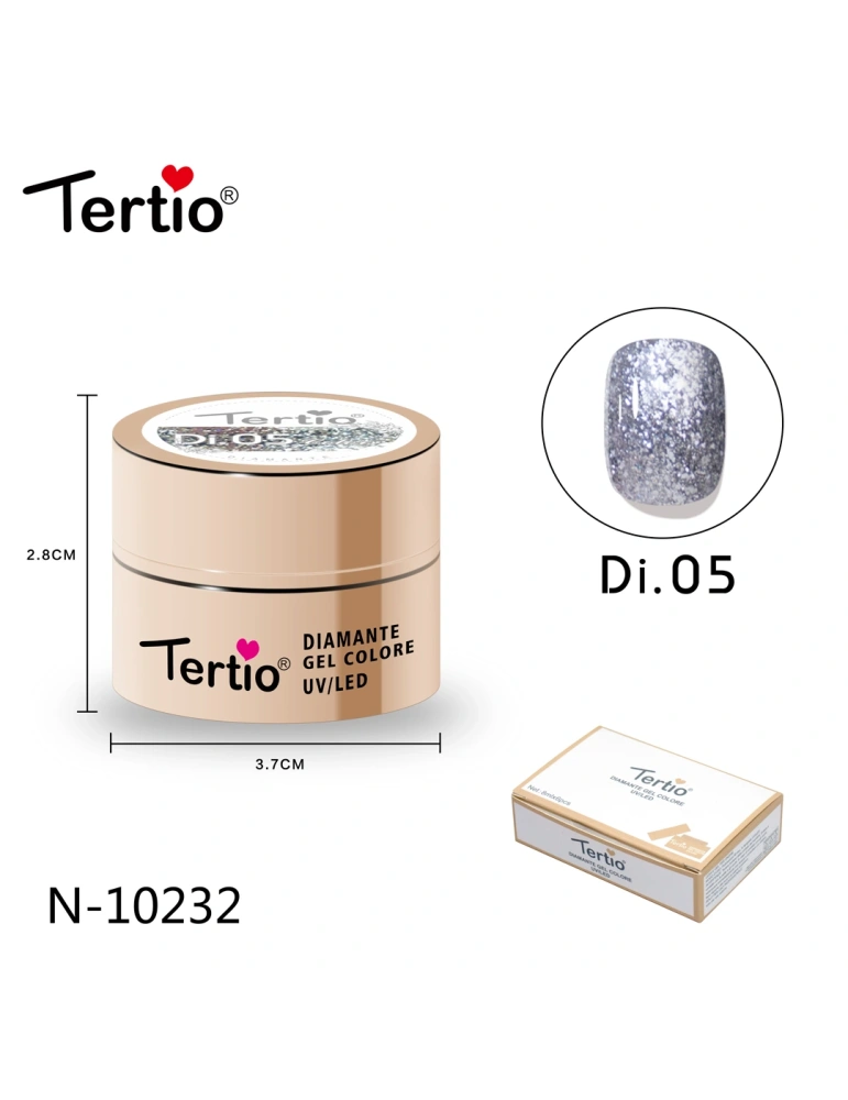 Gel Diamante Color Di.05 – Gel Semipermanente UV/LED con Efecto Diamante Brillante