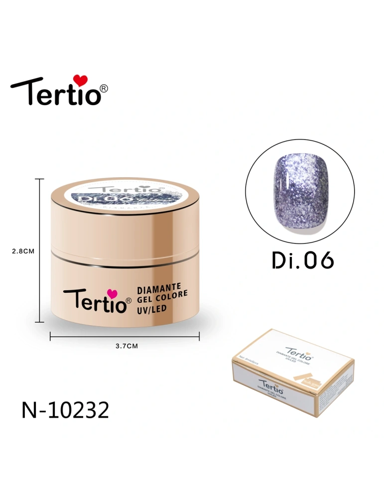 Gel Diamante Color Di.06 – Gel Semipermanente UV/LED con Efecto Diamante Brillante