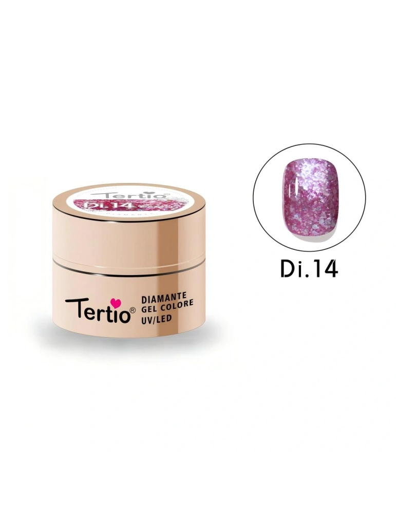 Gel Diamante Color Di.14 – Gel Semipermanente UV/LED con Efecto Diamante Brillante