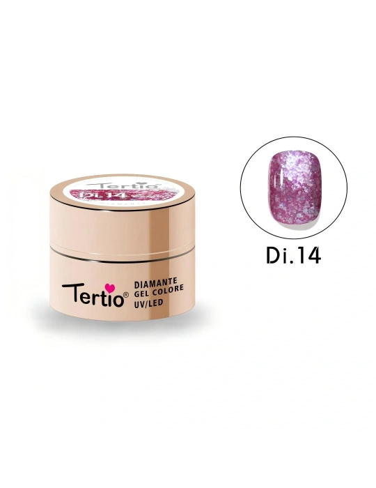 Gel Diamante Color Di.14 – Gel Semipermanente UV/LED con Efecto Diamante Brillante