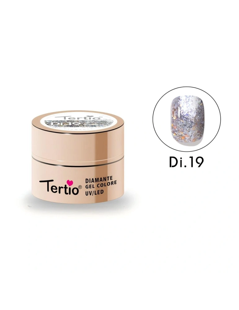 Gel Diamante Color Di.19 – Gel Semipermanente UV/LED con Efecto Diamante Brillante