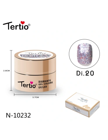 Gel Diamante Color Di.20 – Gel Semipermanente UV/LED con Efecto Diamante Brillante 2