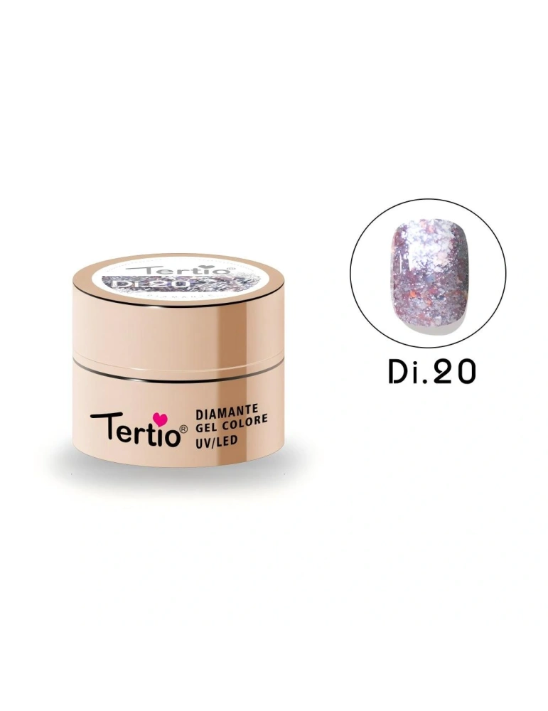 Gel Diamante Color Di.20 – Gel Semipermanente UV/LED con Efecto Diamante Brillante