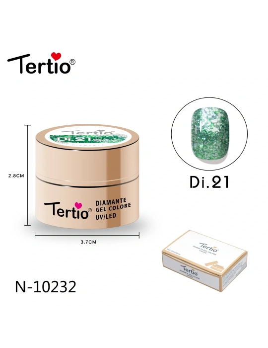 Gel Diamante Color Di.21 – Gel Semipermanente UV/LED con Efecto Diamante Brillante