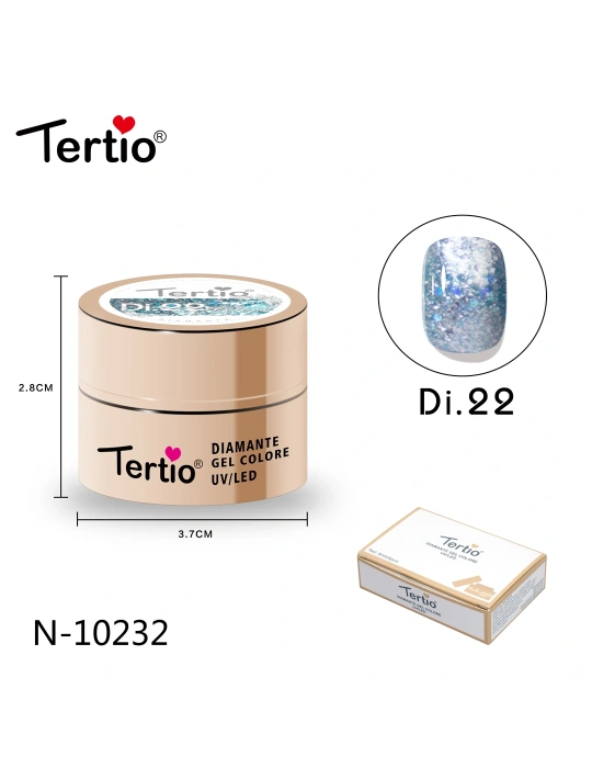 Gel Diamante Color Di.22 – Gel Semipermanente UV/LED con Efecto Diamante Brillante