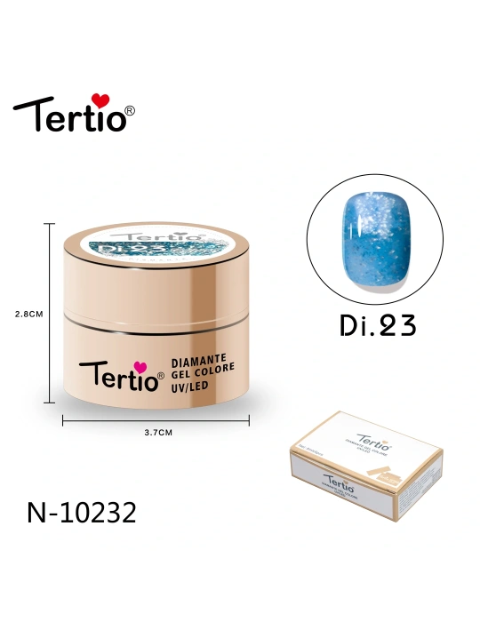 Gel Diamante Color Di.23 – Gel Semipermanente UV/LED con Efecto Diamante Brillante