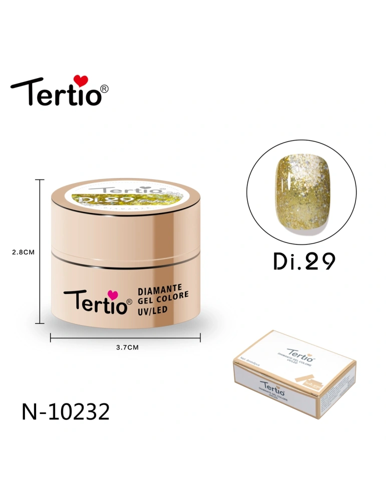 Gel Diamante Color Di.29 – Gel Semipermanente UV/LED con Efecto Diamante Brillante