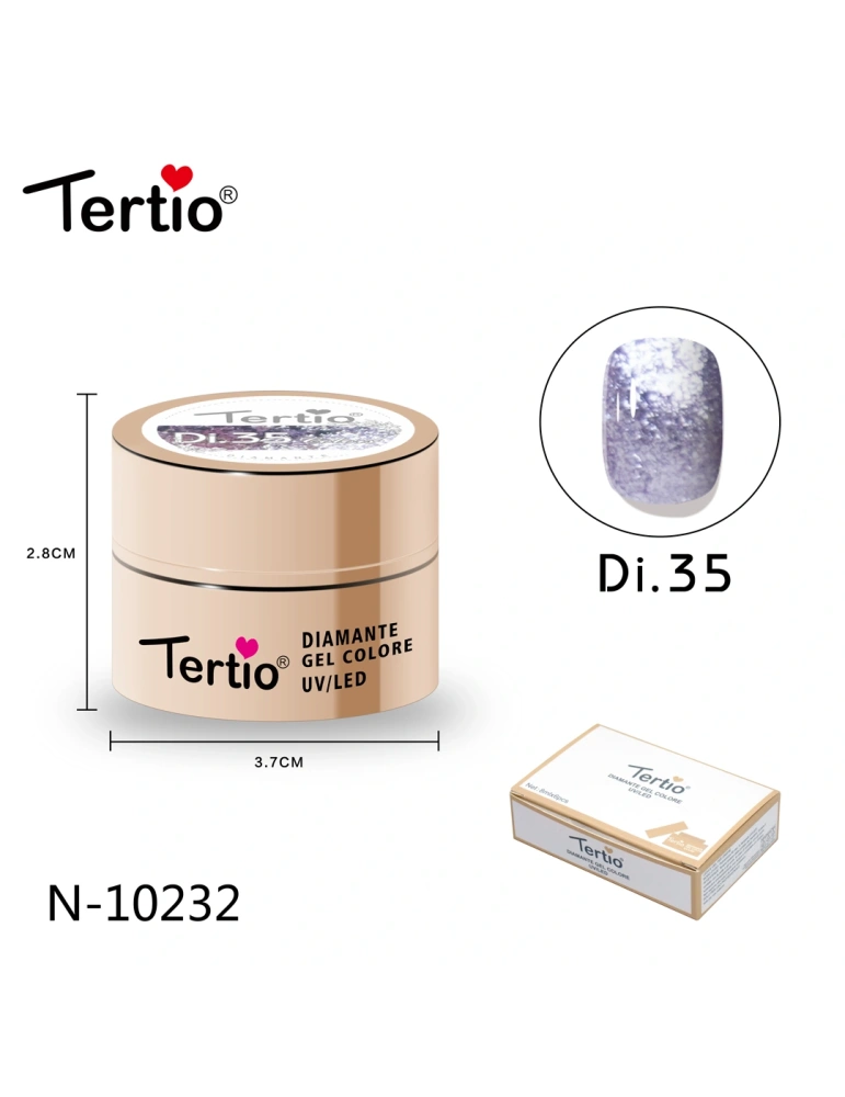 Gel Diamante Color Di.35 – Gel Semipermanente UV/LED con Efecto Diamante Brillante