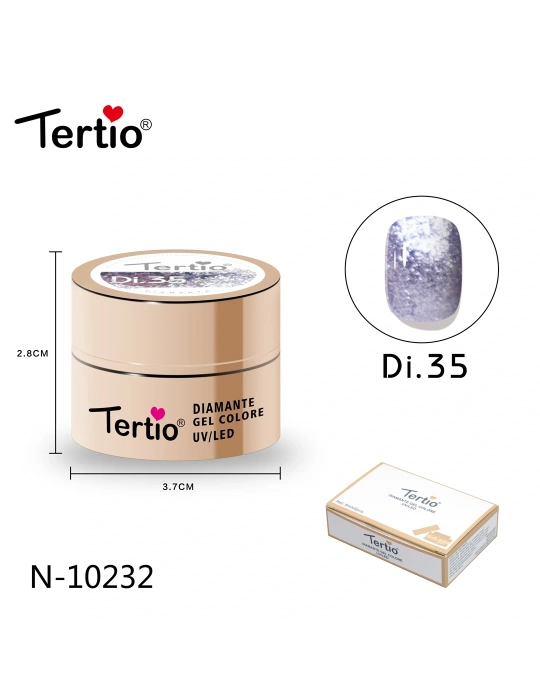 Gel Diamante Color Di.35 – Gel Semipermanente UV/LED con Efecto Diamante Brillante