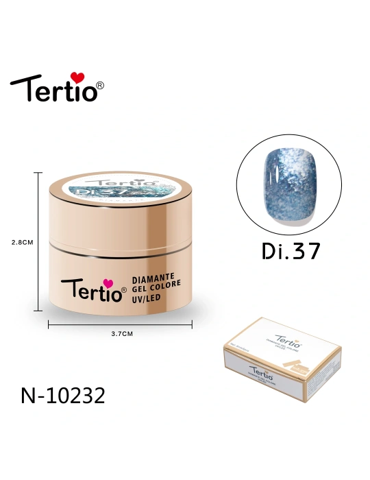 Gel Diamante Color Di.37 – Gel Semipermanente UV/LED con Efecto Diamante Brillante