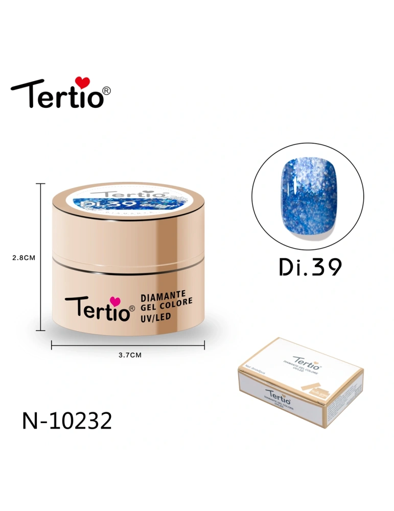 Gel Diamante Color Di.39 – Gel Semipermanente UV/LED con Efecto Diamante Brillante