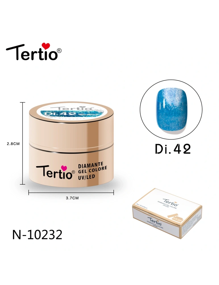 Gel Diamante Color Di.42 – Gel Semipermanente UV/LED con Efecto Diamante Brillante