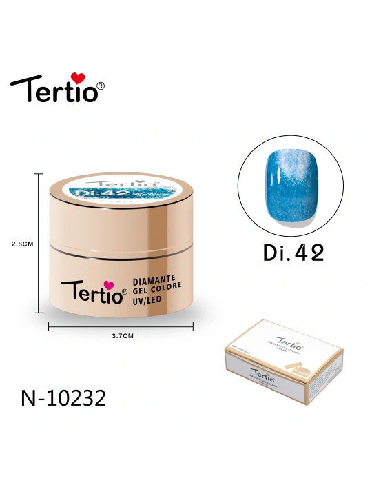 Gel Diamante Color Di.42 – Gel Semipermanente UV/LED con Efecto Diamante Brillante
