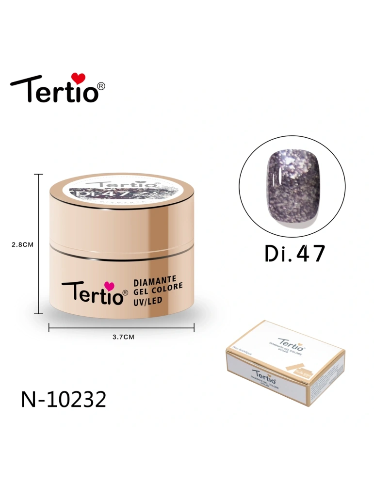 Gel Diamante Color Di.47 – Gel Semipermanente UV/LED con Efecto Diamante Brillante