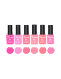 UV-Nagellack, semipermanent, 6er-Pack – Pink 2