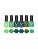 Smalto semipermanente UV, confezione da 6 – Verde
