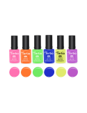 Lot de 6 vernis à ongles UV semi-permanents – Fluorescent